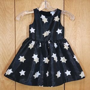 Gymboree metallic star black dress size 3